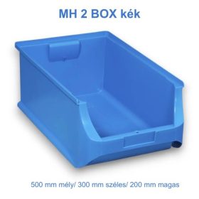   MH 2 BOX kék csavartartó műanyag tárolódoboz.  (500 mm mélység /300  mm szélesség/200 mm magassággal)